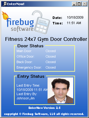 Firebug Software 24 Hour Health Club Access Control Member Entry