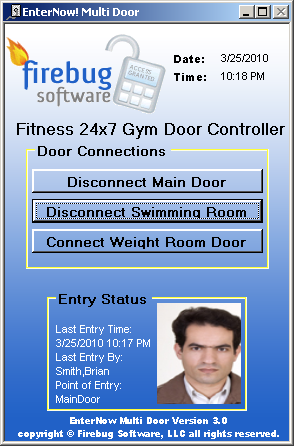 Firebug Software 24 Hour Health Club Access Control Member Entry